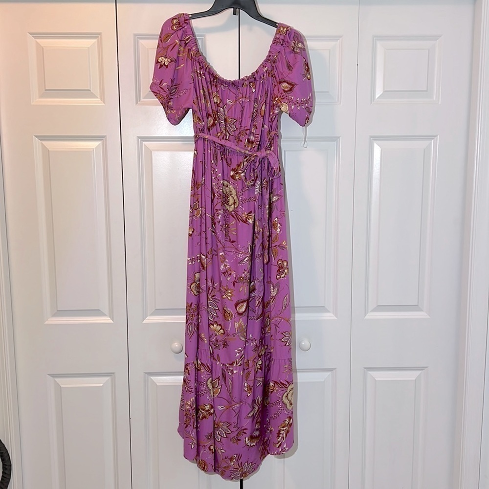 ISABEL Maternity Dress Pink Floral Pattern Size XL